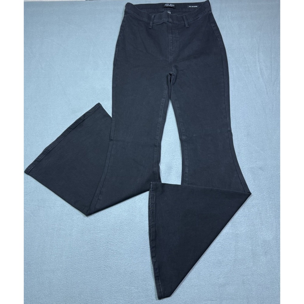 Judy Blue Jeans Womens 7/28 (28x34) Black Pullon Super Flare Hippie Boho USA